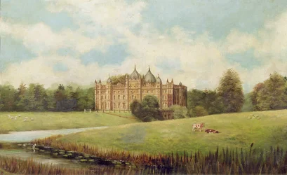 Tong Castle über die Wiesen (abgerissen)